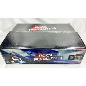 Rock Revolution 2008 Konami PlayStation 3 Drum Set Bundle New Open Box Complete